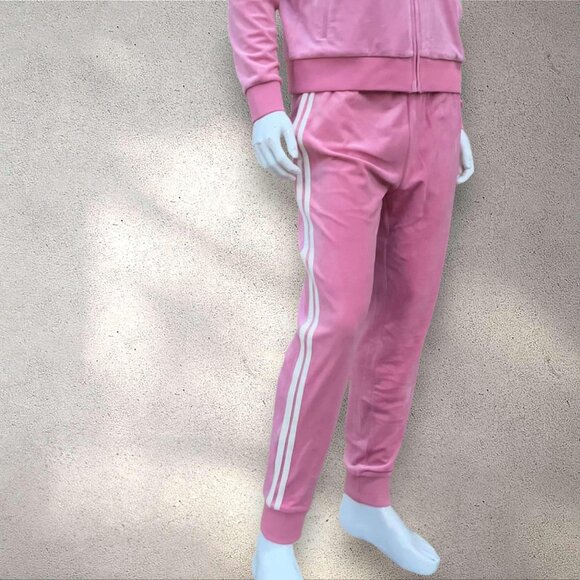 Men’s Sergio Tacchini Pink | Gardenia Pipping Velour Full Zip Tracksuit NWT - Picture 5 of 6